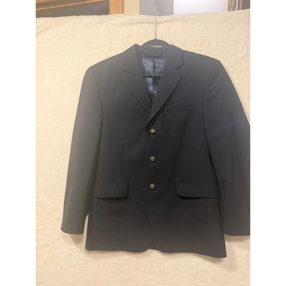 Jos. A. Bank Mens‎ 38S Navy Blue 100% Wool 3-Button Blazer Sport Coat Jacket